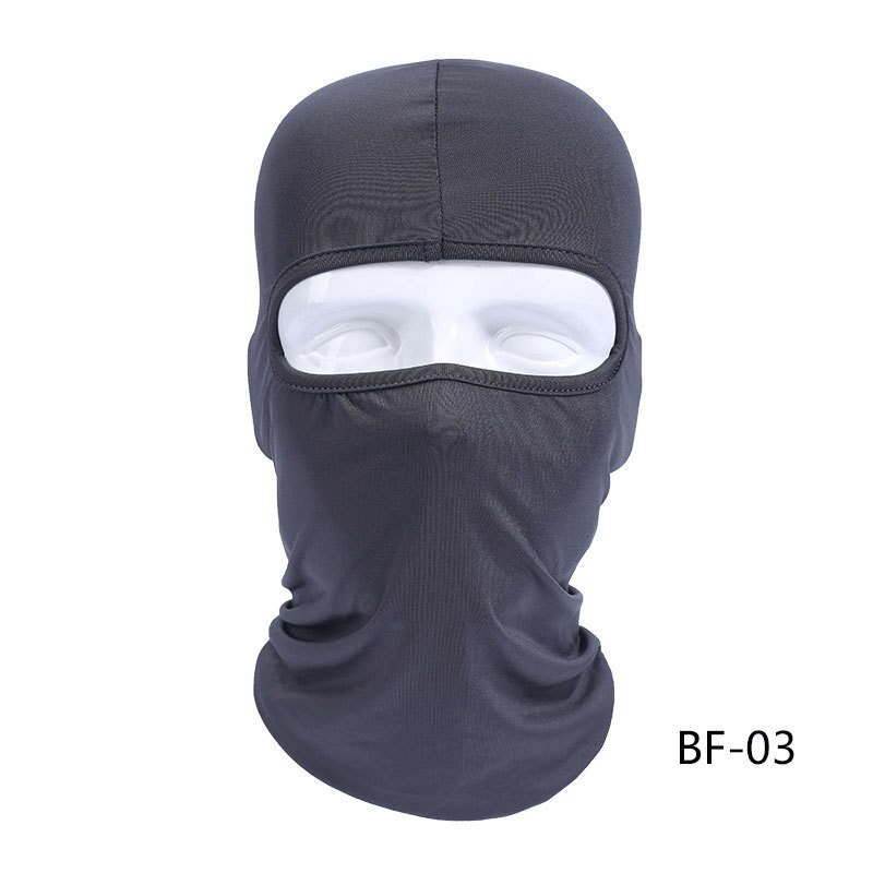 Zomer Motorfiets Gezichtsmasker Bivakmuts Gezicht Shield Biker Gezichtsmasker Motorfiets Winddicht Lycra Motorfiets Masker Mascara Moto: Donkergrijs