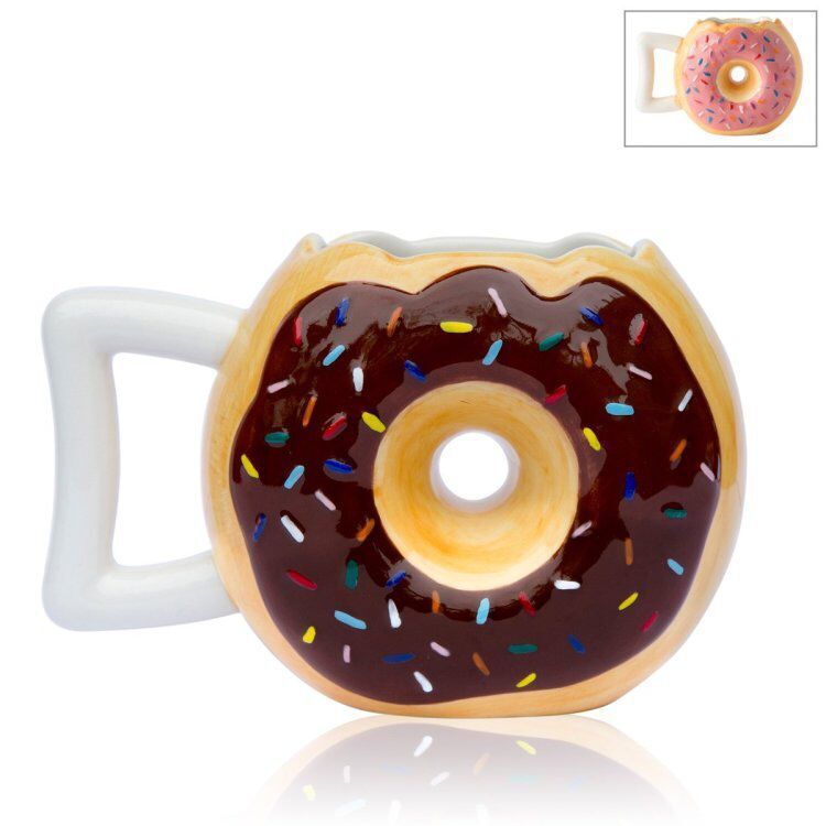 Donut Taza de cerámica creativa pan taza Donut galleta taza para café o leche té taza arte hecho a mano vidrio Oficina