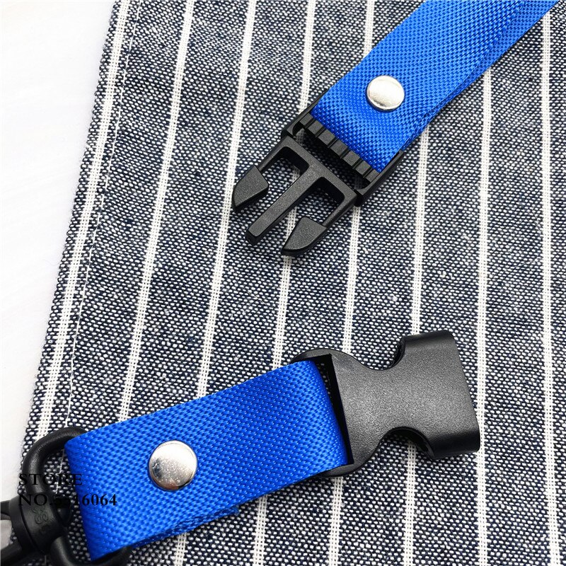 Lanière de couleur unie pour porte-clé USB, porte-carte d&#39;identité, Badge de nom, sangles de téléphone portable, métal noir, cordon à Clip en plastique