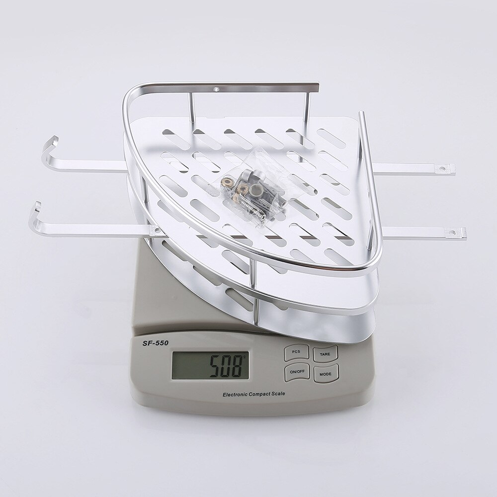 Space Aluminum Bathroom Shelf Shower Shampoo Soap Cosmetic Shelves Bathroom Accessories Storage Organizer Rack Holder