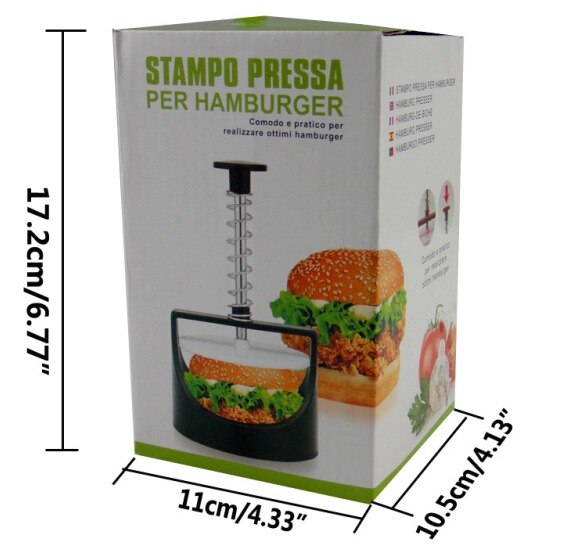 [ Fly Eagle ]4" SAUSAGE PATTY MAKER HAMBURGER VEGGIE BURGER PRESS