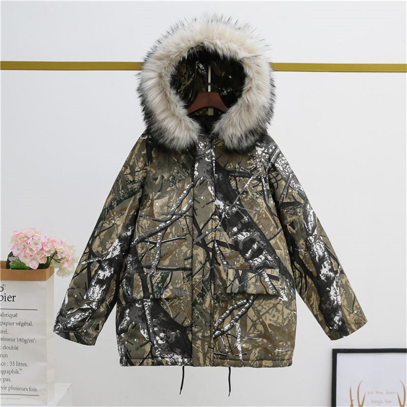 Snowboarding Jackets Men Women Warm Snow Coat Large Size Snowboard Cotton Clothes Printing Pattern Camouflage Korean Style