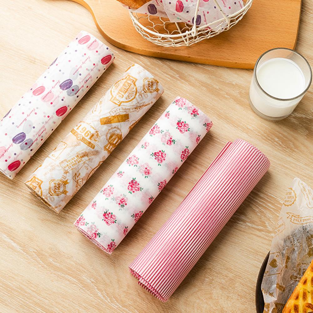 Double-sided Printed Food Grade Hamburger Food Picnic Tissue for Cake