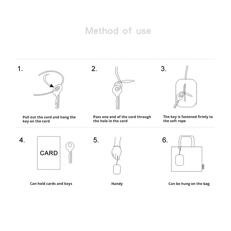 Smart Keychain Holder Organizer Credit Card Holder Mini Card Key Case ID Card Holders Multifunctional Silica Gel Cute Long Bag