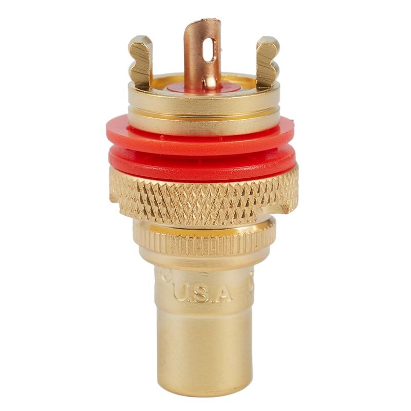 8 x cmc banhado a ouro rca phono chassis soquetes feminino profissional amp alta fidelidade rca soquete banhado a ouro lotus assento fêmea