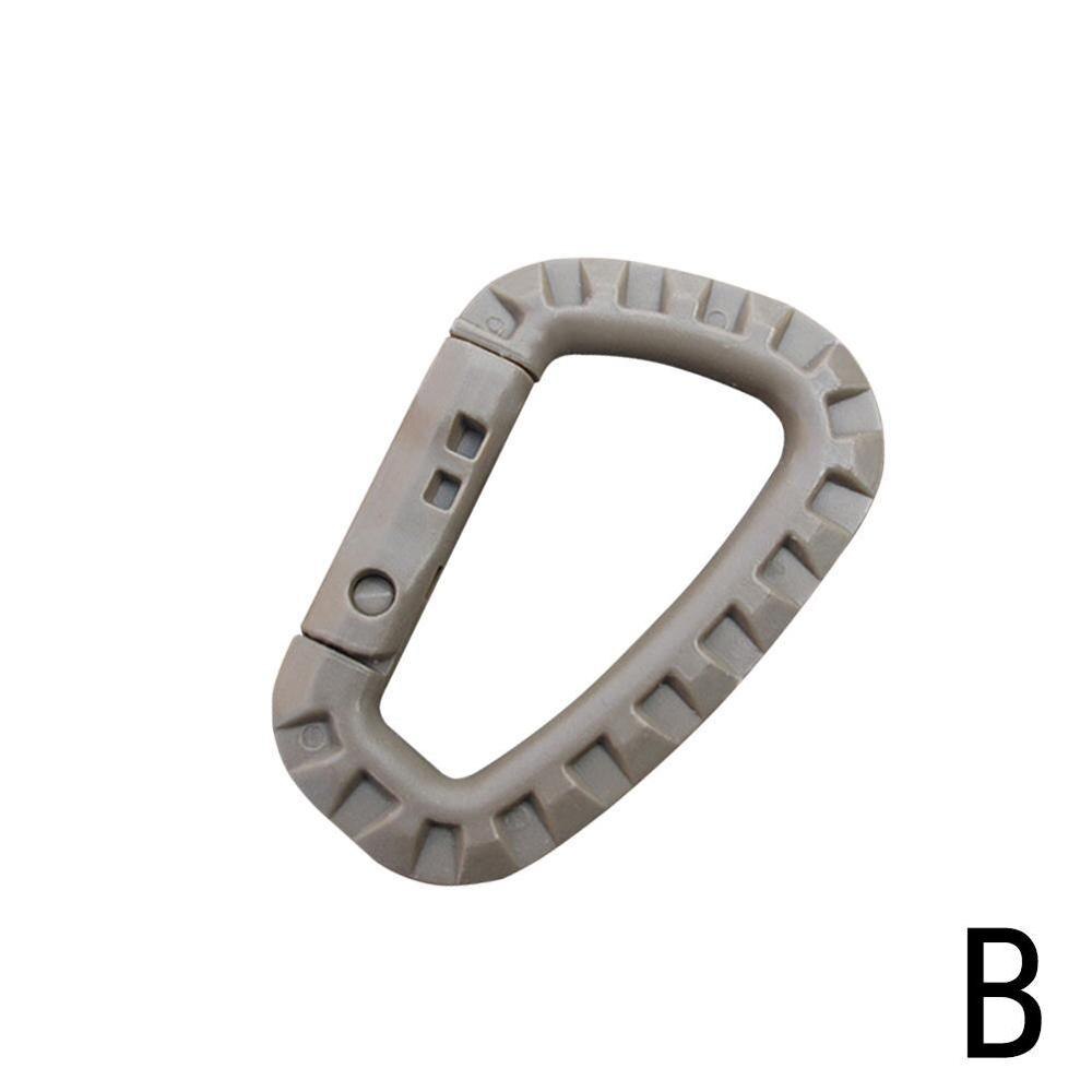 Shackle Carabiner Clip Webbing Backpack Buckle Snap climb Mountain Climbing Outdoor Hike Lock Accessories W8L9: B Mud