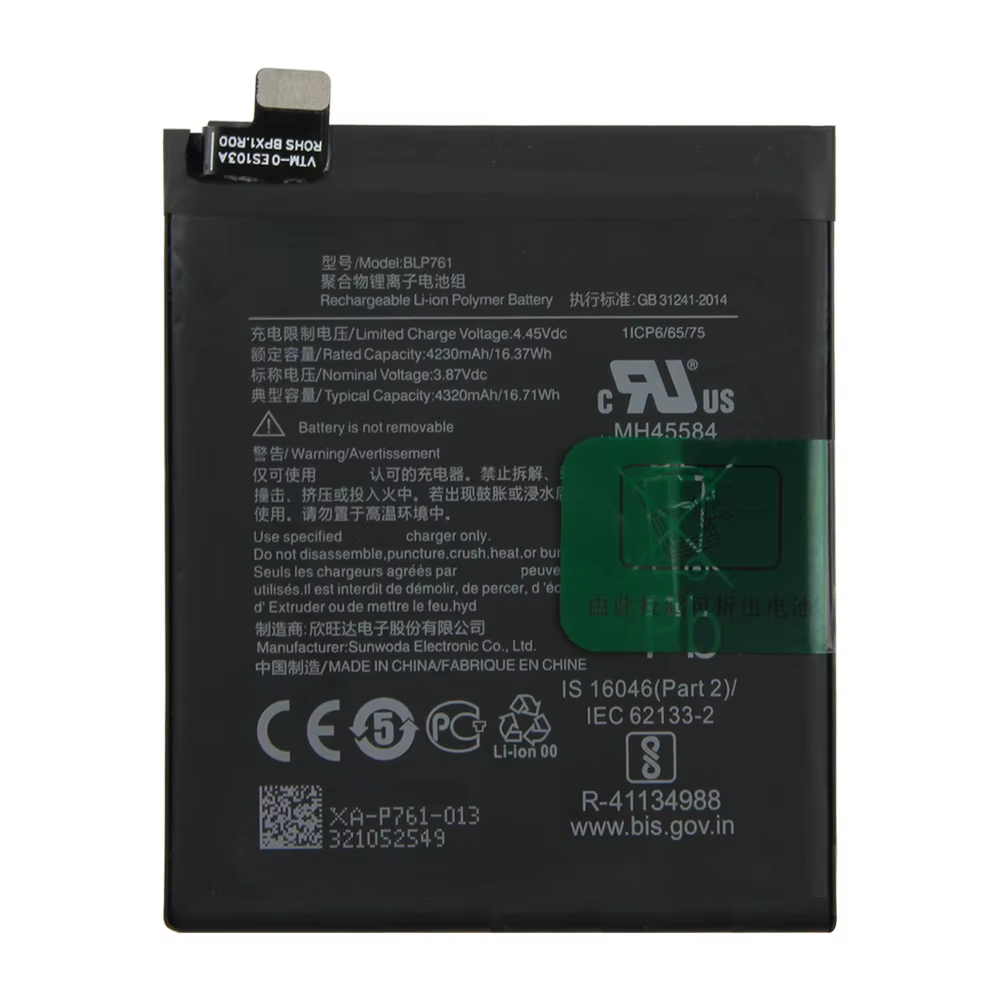Original Replacement Phone Battery For OnePlus 9 9 Pro 8 8T 8 Pro Nord 5G Nord N10 5G Nord N100 BLP761 BLP759 BLP785 BLP827
