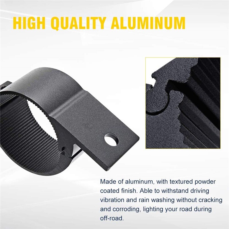 FÜHRTE Arbeit Licht Horizontale Bar Rohr Lampe Halfter Halterung für Offroad Auto SUV Lkw Stier Bar Dach Gestell rollen KäFeige Montage Klemmen