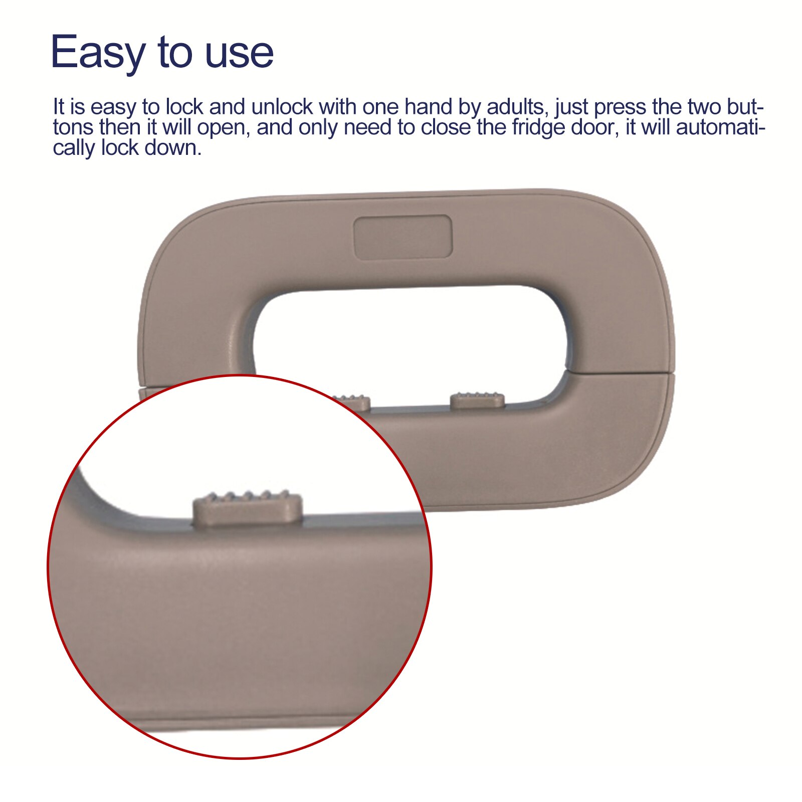 Serrure de sécurité pour réfrigérateur et congélateur, verrou de sécurité pour armoire pour enfants en bas âge
