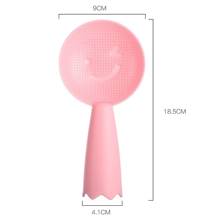 Cuillère à riz pour visage Smiley , belle, debout, antiadhésive, grande pelle à riz en plastique, vaisselle de cuisine domestique