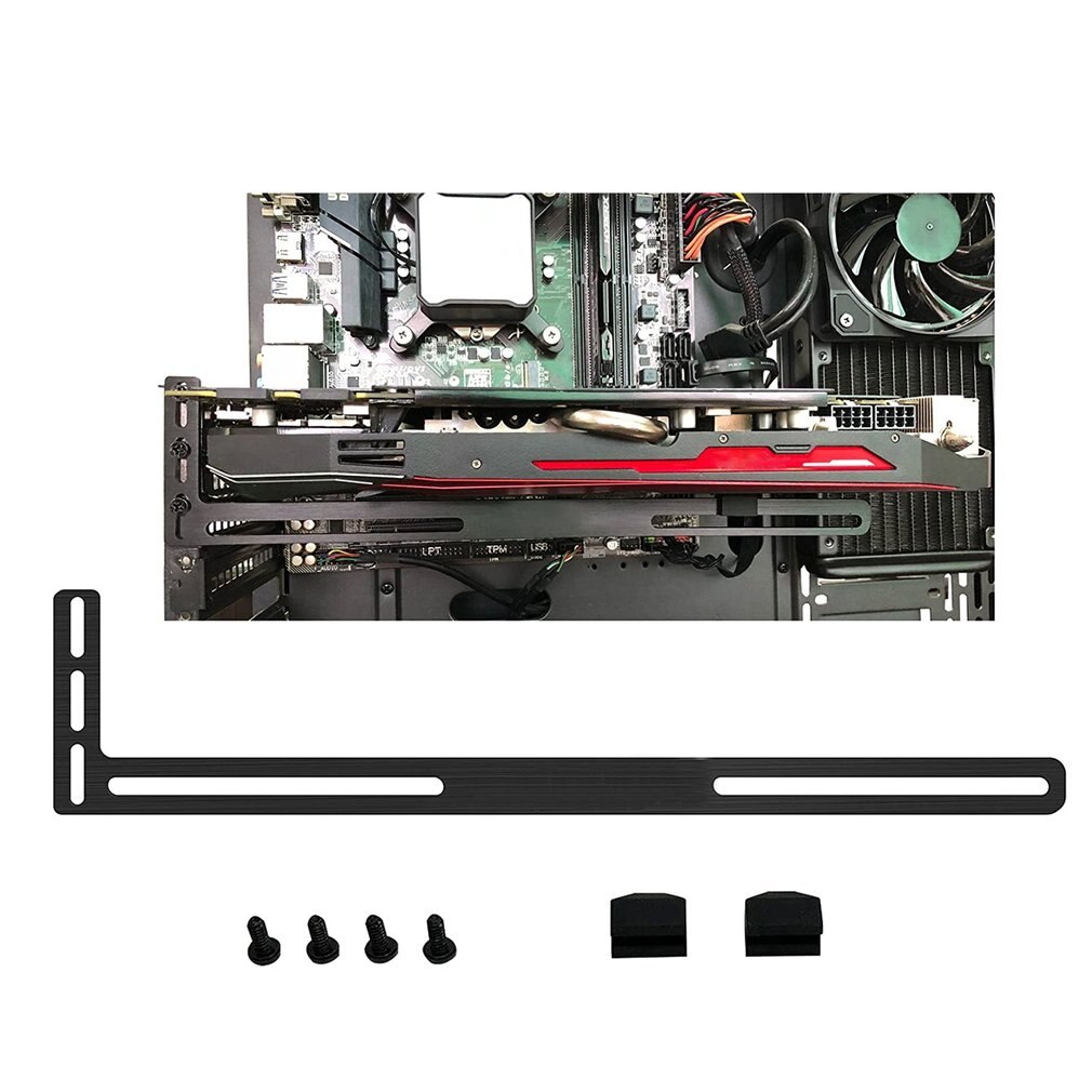 LIAN LI Metal Bracket used for Graphics Card Bracket Aluminum L-shaped Bracket Graphics Card Radiator