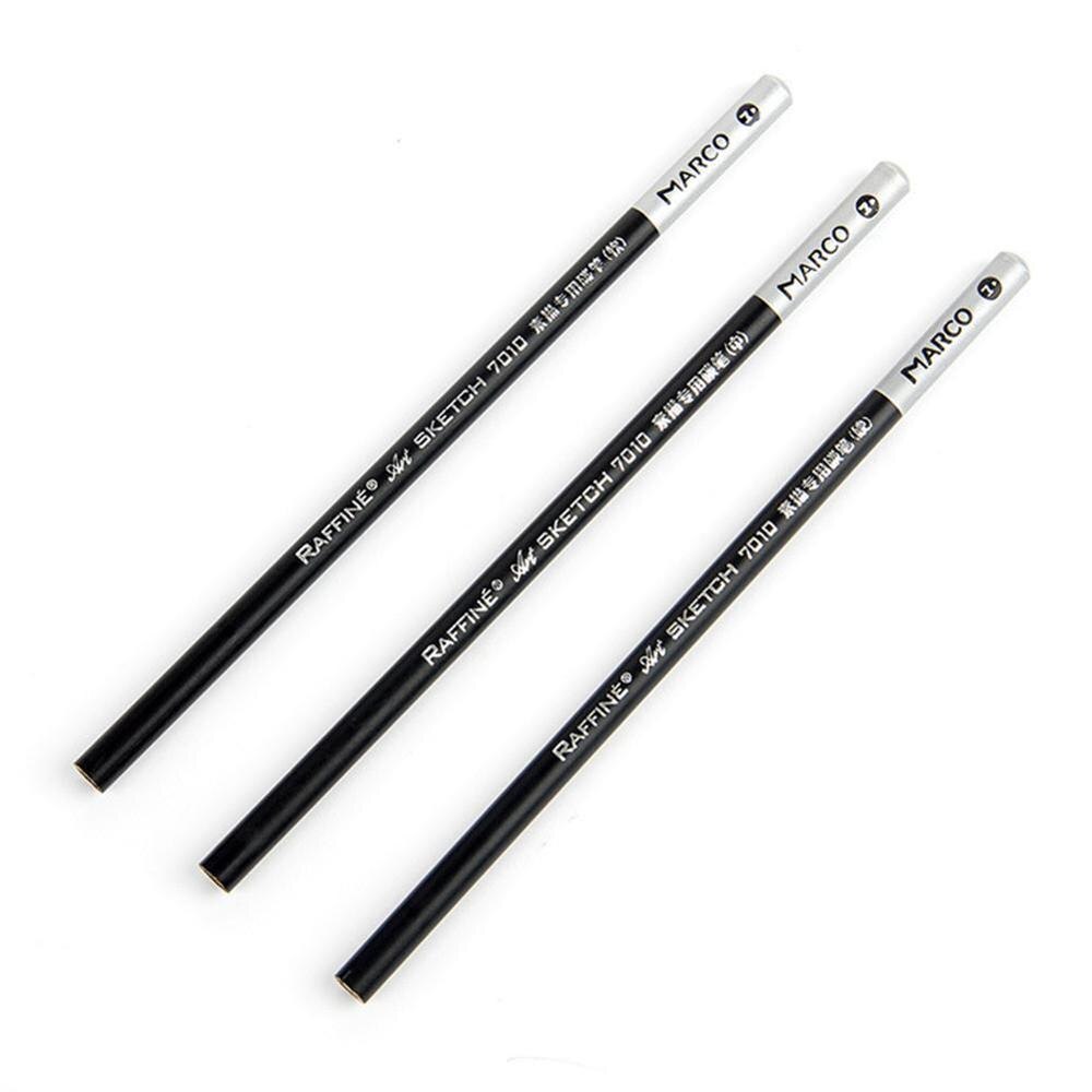 Marley 29 pcs Esboço Profissional & Ferramenta de Desenho de Arte Grafite Knif Caneta Apagável Caneta, Lápis, com o Ofício De Papel do Carvão Vegetal Lápis T6J6