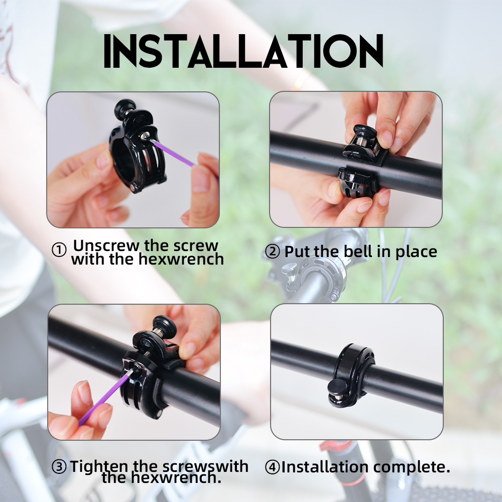ThinkRider Bicycle Bell Invisible Cycling Safety Signal Warning Sound Loud and Clear Ringtone Horn MTB bike Accessories