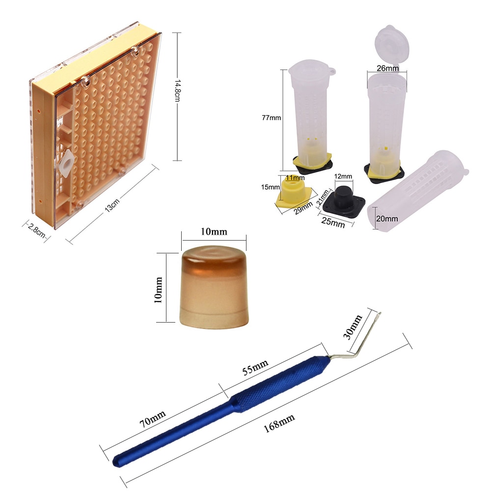 Complete Bee Queen Rearing Cup Kit System Beekeepi... – Vicedeal