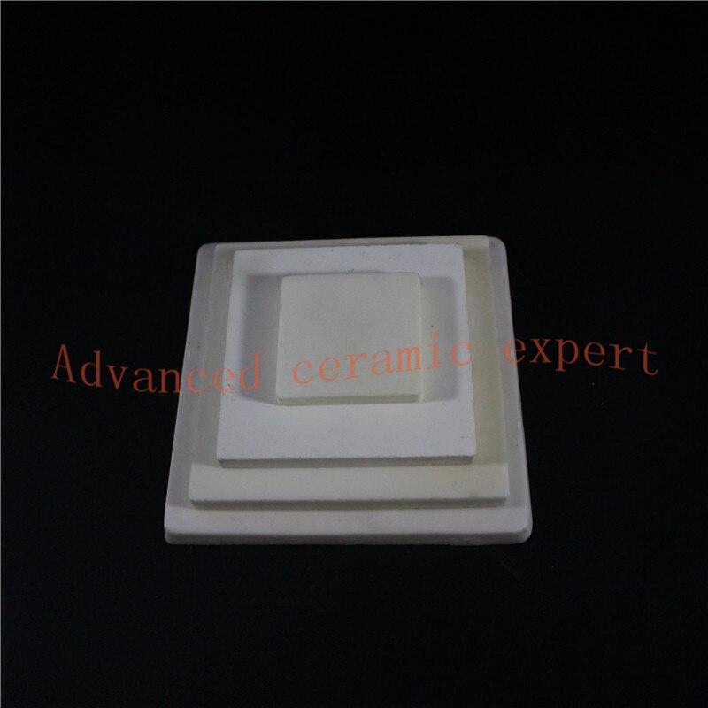 99.5%Al2O3 High Wearable Square Corundum Plate 50*50*5mm/Alumina Ceramic quadrate Substrate/Wear-Resisting Ceramic Sheet