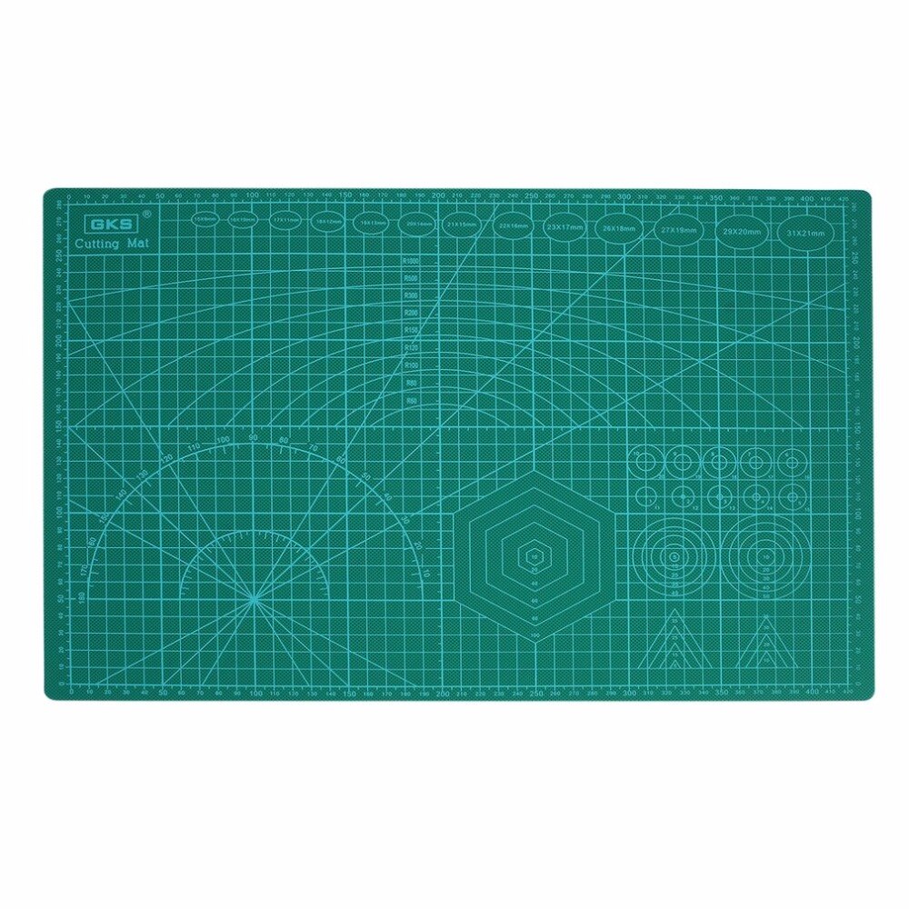 1PC A3 PVC Cutting Mat Grid Lines Craft Card Fabric Leather Paper Board Cut Pad Patchwork Tools Manual DIY Cutting Double-sided