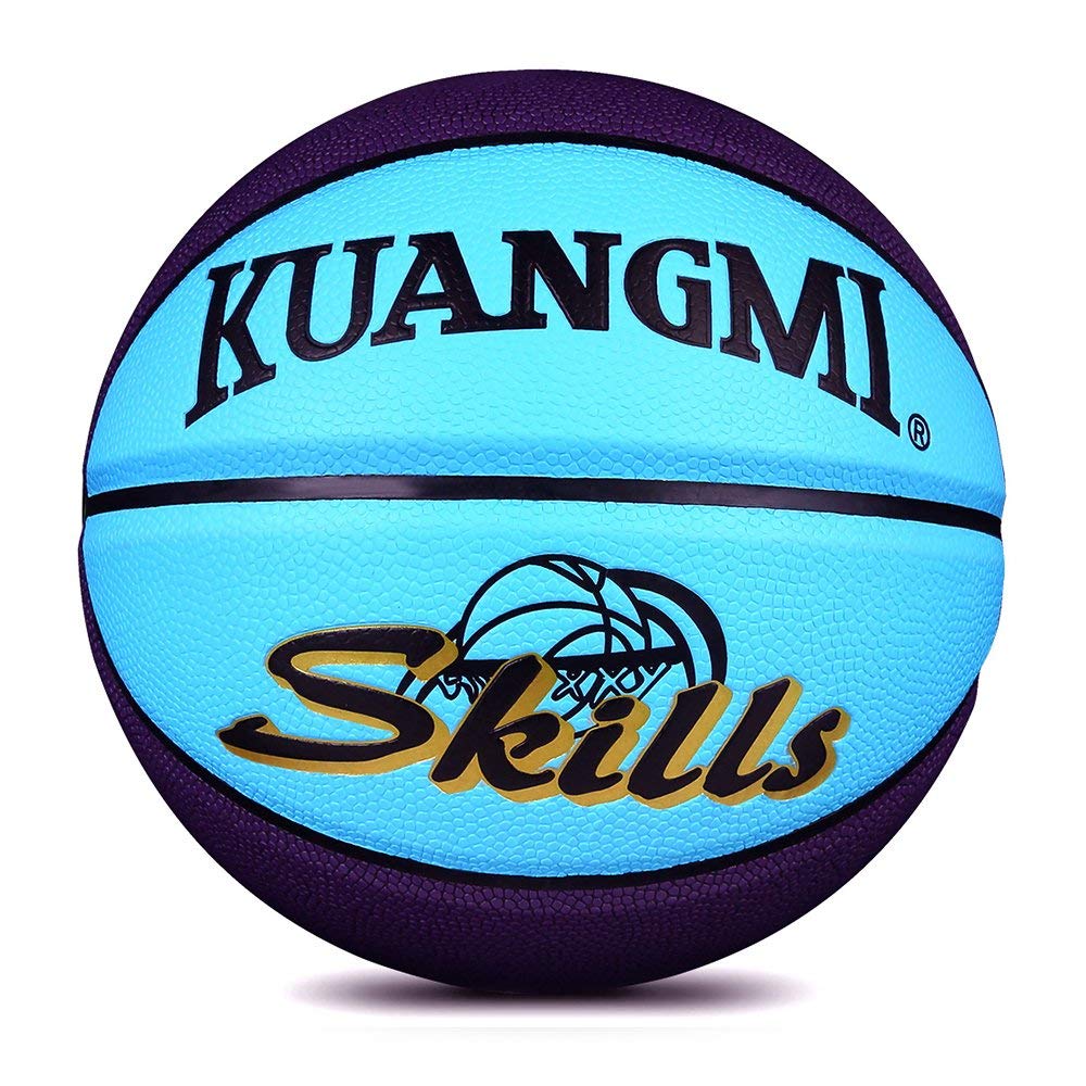 Kuangmi Formato Ufficiale di trasporto 5 Dei Bambini Palla Da Basket Cuoio DELL&#39;UNITÀ di elaborazione di Bambini Che Giocano Gioco indoor e outdoor Palle