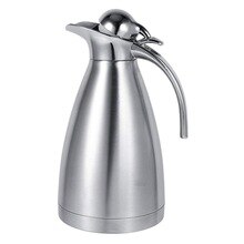 2L Vakuum Krug Edelstahl Doppel-Zauberstab Vakuum Isolierte Kaffee Topf Thermische Karaffe, saft/Milch/Tee Isolierung Topf mit DRücken Sie B