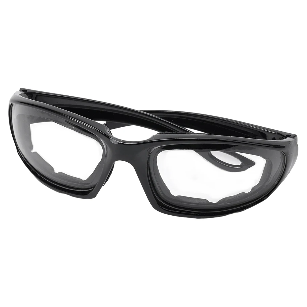 Anti-Fog Onion Goggles Tear Free Safety Eye Protection Glasses Kitchen Cooking Gadgets: black