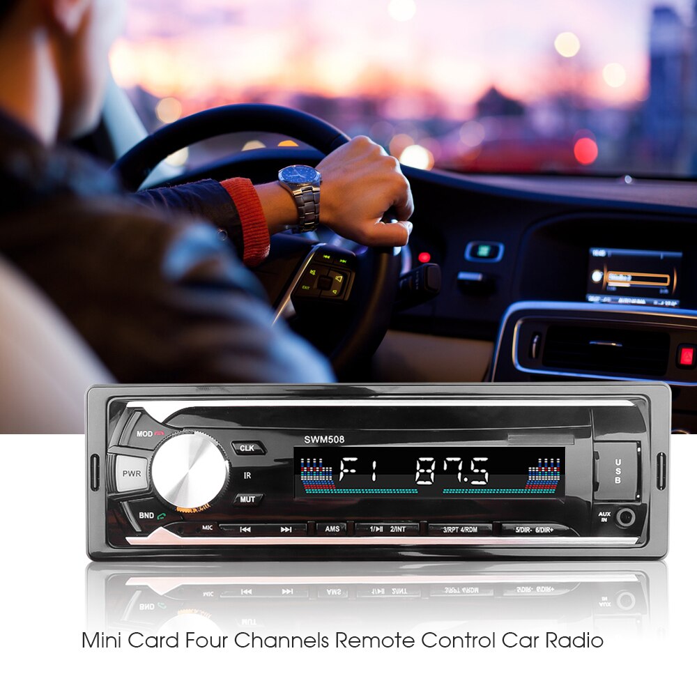 12V MP3 Player Car Radios Stereo Remote Control Digital Bluetooth Audio Music Stereo Car Radio USB/SD/AUX-IN FM Receiver