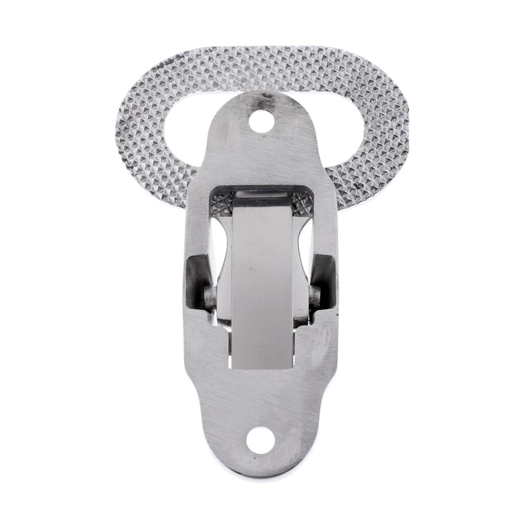 Polished 316 Stainless Steel Folding Step Mast Step Boat Caravan Fold Out Step with Anti-skid Diamond Tread Pattern