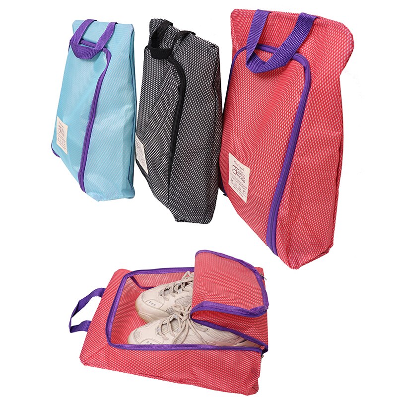 Sapatos à prova dwaterproof água saco de roupas conveniente saco de armazenamento de viagem saco de organizador portátil de pvc de náilon sacos de triagem de sapato bolsa