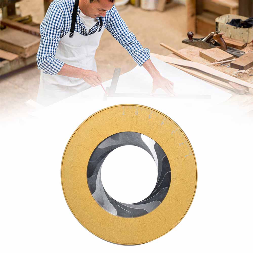 Precision Math Measuring Ruler Stainless Steel Round Adjustable Size DIY Drawing Circle Tool Work Learning Rotating Stationery