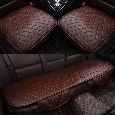 PU Leather Car Seat Covers for VW Polo Golf Passat CC Touran Tiguan Toureg Touareg Phaeton T-ROC Multivan Car Accessories: coffee