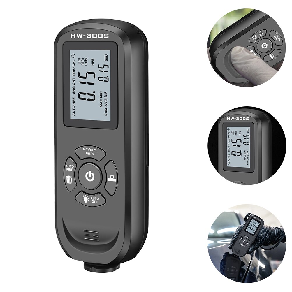 1 Set Useful Paint Thickness Meter Painting Depth Gauge Coating Thickness Tester