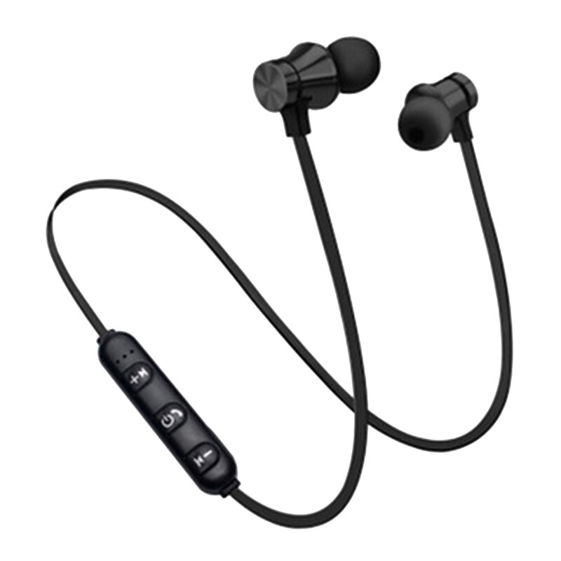 Wireless Bluetooth Headset, Magnetic In-Ear Stereo Headset, Neck-Mounted Headset: black