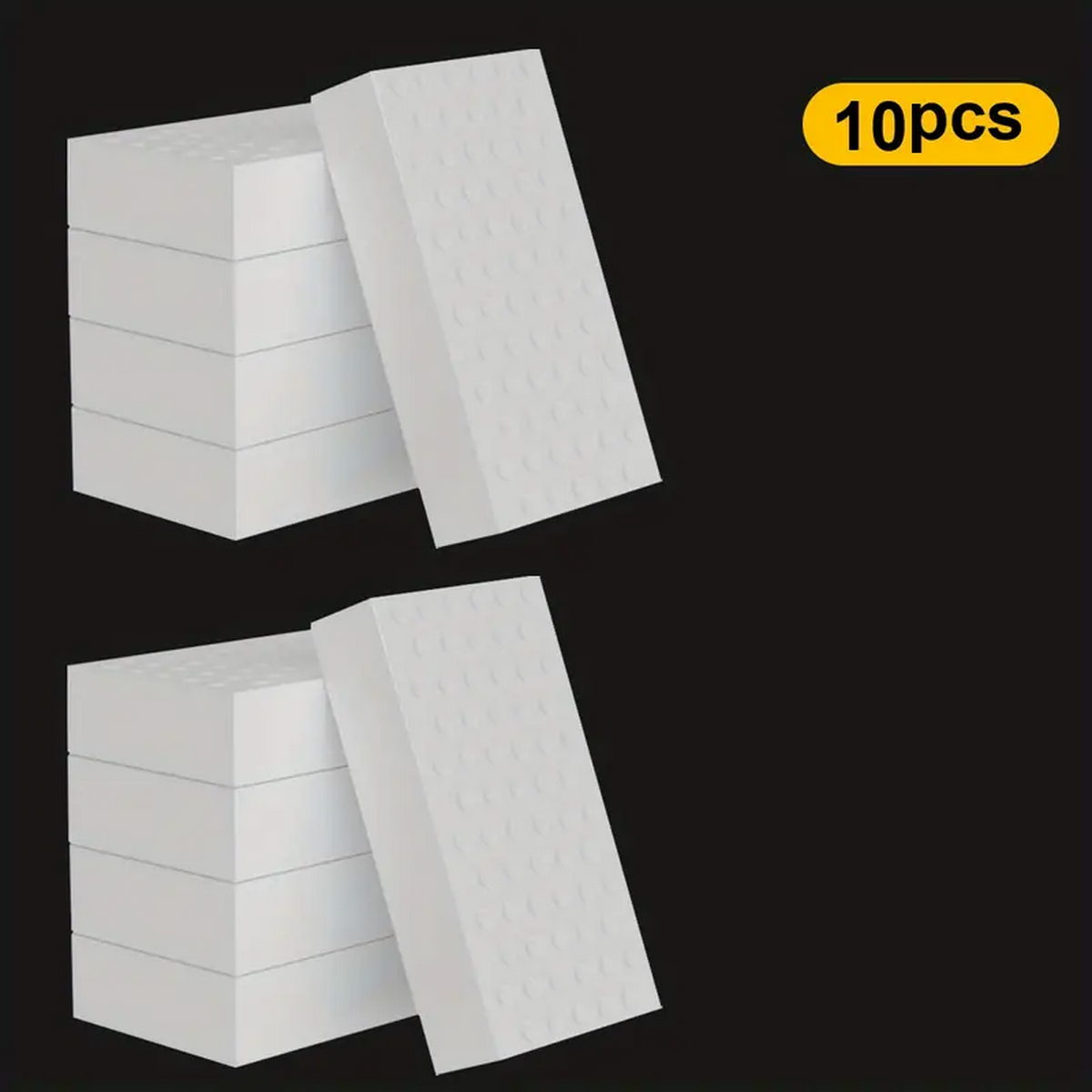 Magisk svampklut med høy tetthet, dobbeltsidig rengjøringssvamp, magisk nano oppvasksvampblokk, skokant eller grytesvamp: Militærgrønn