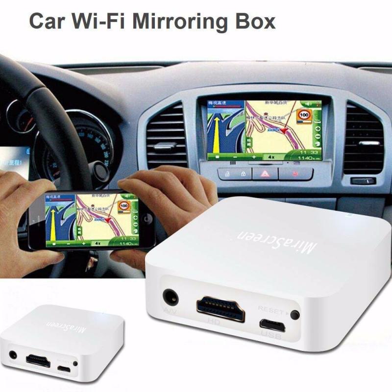 Bil multimedie display enhed mirascreen  x7 bil multimedia display enhed dongle wifi 1080p spejlboks airplay