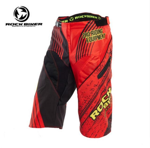 Sommer rock biker motorcykel offroad ridebukser motorcykel lokomotiv hockey shorts bukser bukser  of 900c oxford stof: Sort rød / L