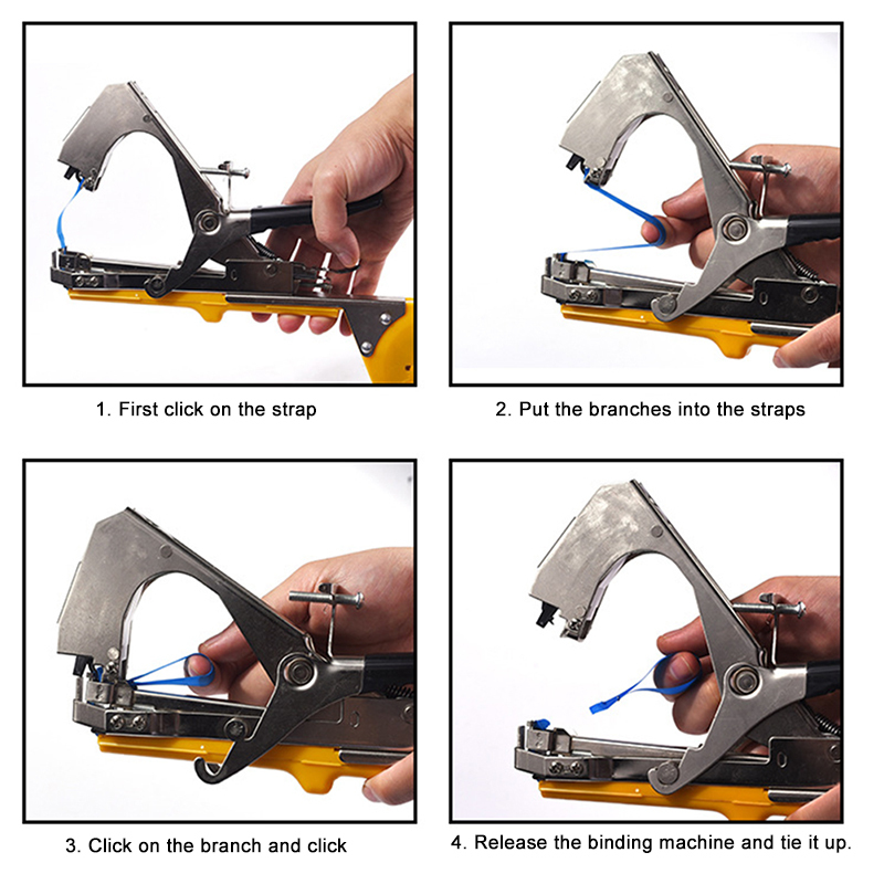 Plant Branch Hand Tying Binding Machine Flower Vegetable Garden Tape Tool Vine Branch Tape Machine Garden Stapler Stake Strap