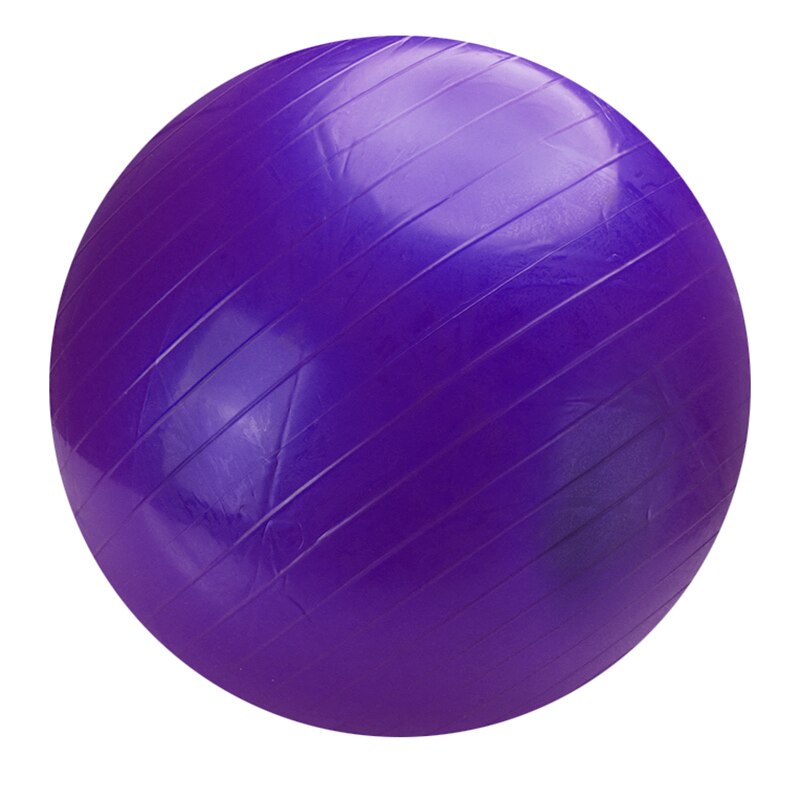 4 Colors Yoga Balls Pilates Fitness Ball Gym Balance Explosion-proof Yoga Balls Fit Ball Exercise Workout Massage Ball with Pump: Purple