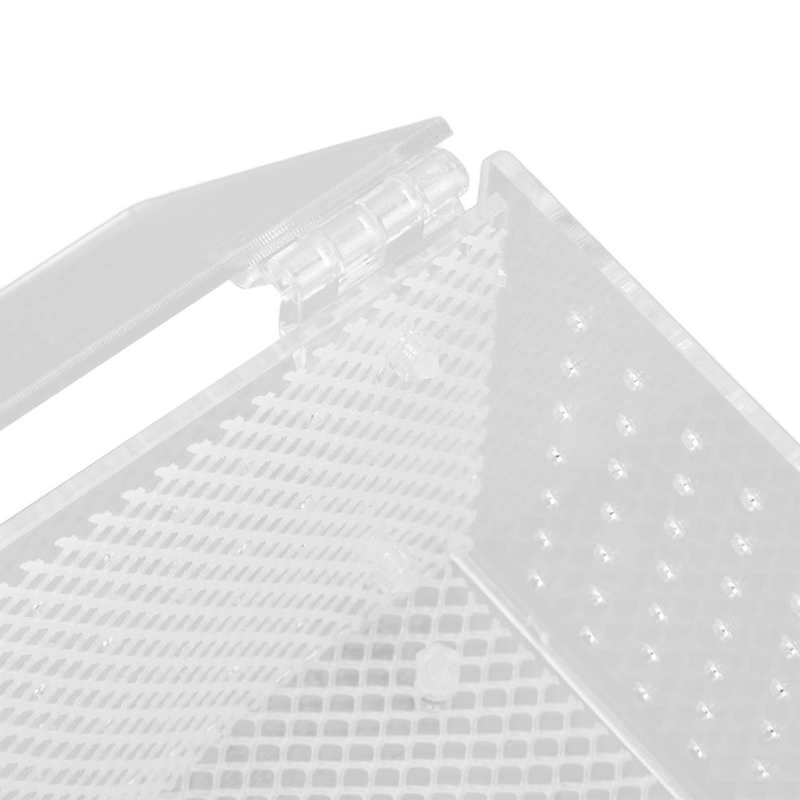 Insects House Landscaping Insect Rearing Box Transparent Feeding Hole Easy Cleaning Acrylic with Climbing Net for Insect Feeding