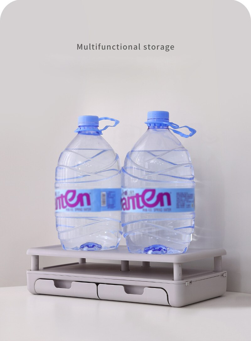 Monitor Stand Computer Plank Base Plastic Monitor Riser Bureau Opslag Rack Met Lade Computer Stand Verstelbare Monitor Houder