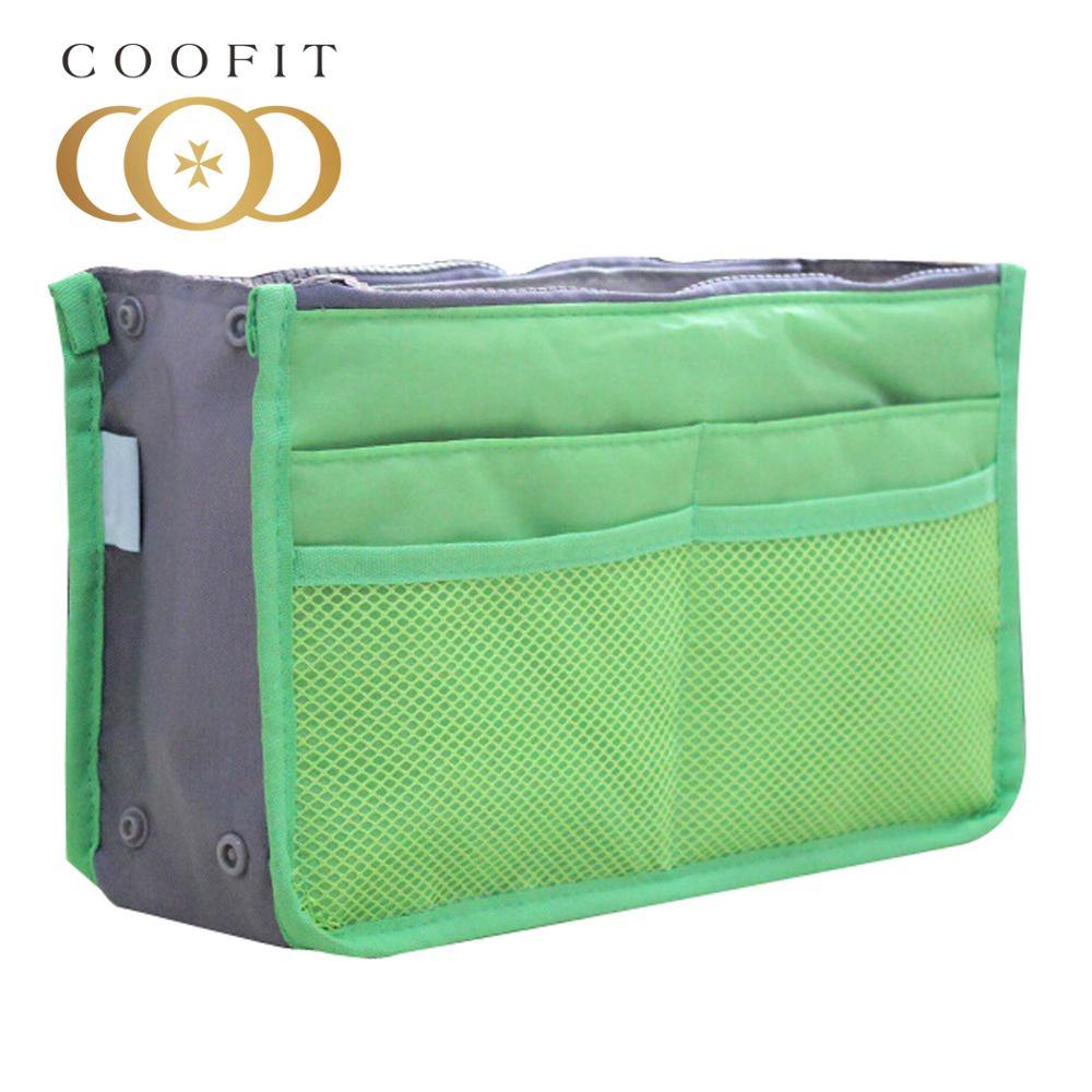 Coofit sac de rangement de voyage à compartiments multiples, sac de rangement de toilette, trousse de toilette de couleur unie pour voyage: 10