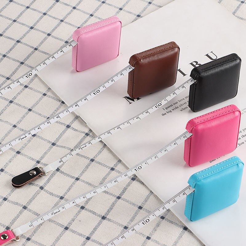 Artracyse 1PC 1.5m/59'' Small Tape Measure Retractable Plastic Square Mini Soft Ruler Small Ruler For Measuring Measurements