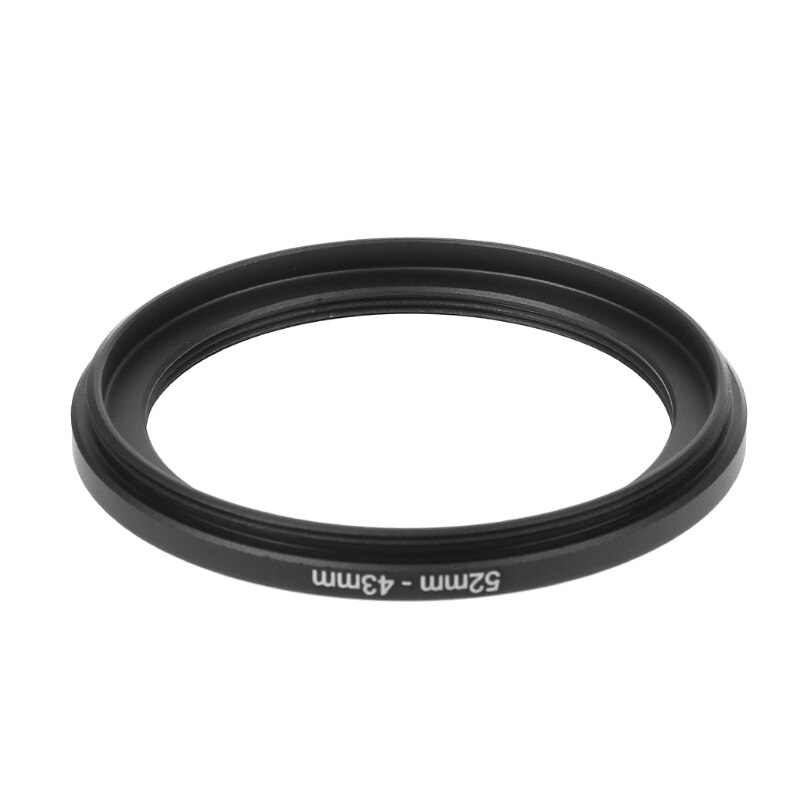 52mm à 43mm métal abaisseur anneaux adaptateur d'objectif filtre caméra outil accessoire