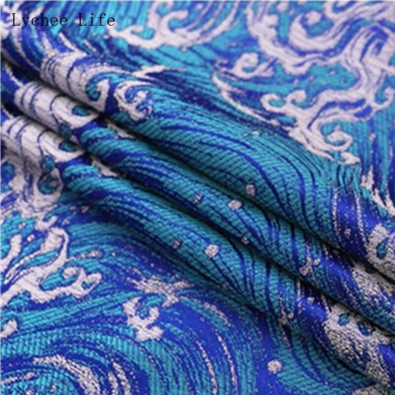 Lychee Life High-density Nylon Brocade Satin Cloth Fabric Cheongsam Tang Costume Sewing Fabric Handicraft Packaging: 4
