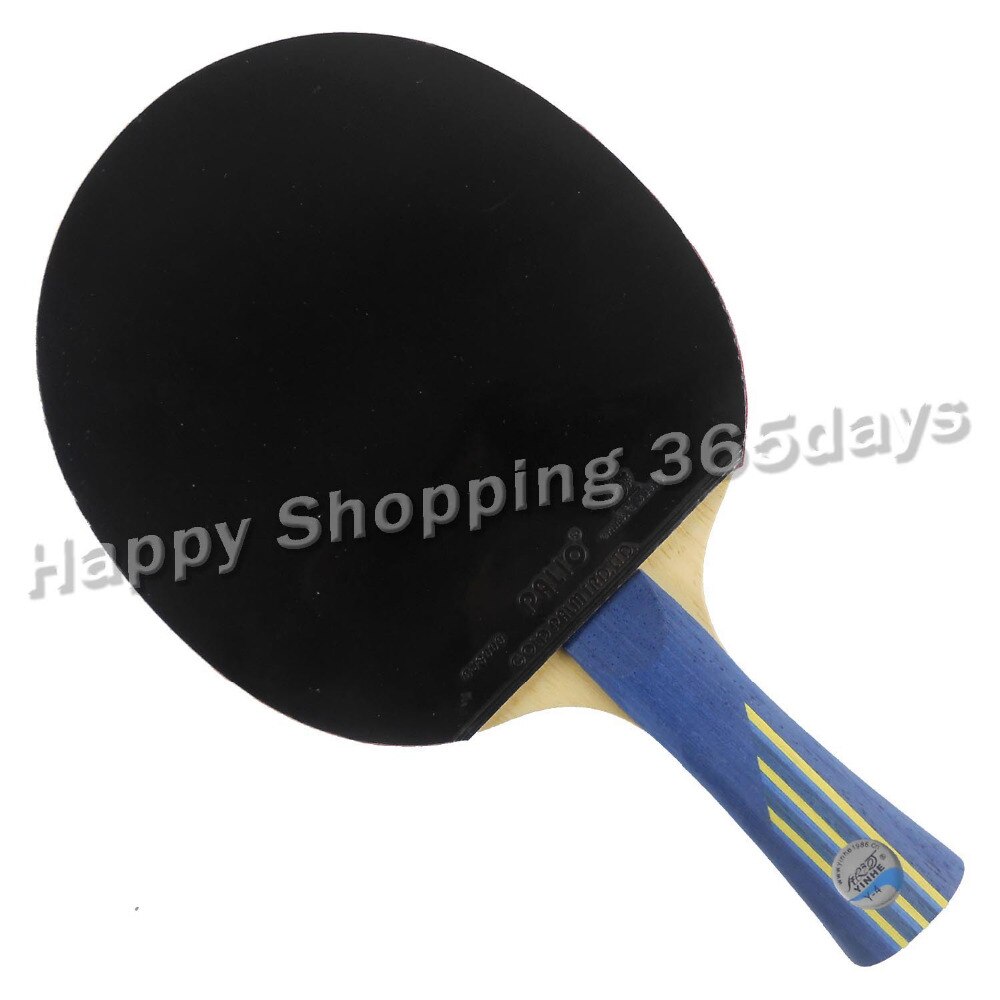 Original Pro Table Tennis Combo Racket Galaxy Yinhe Y-4 with Palio CJ8000 2-Side Loop and Kokutaku 007-II Long Shakehand FL