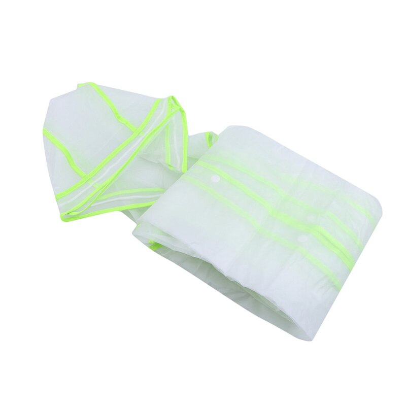 1 PC Portable Waterproof Man Woman Rain Gear EVA Raincoat Wrapping Edge Transparent Rainwear Adult Outdoor Accessories