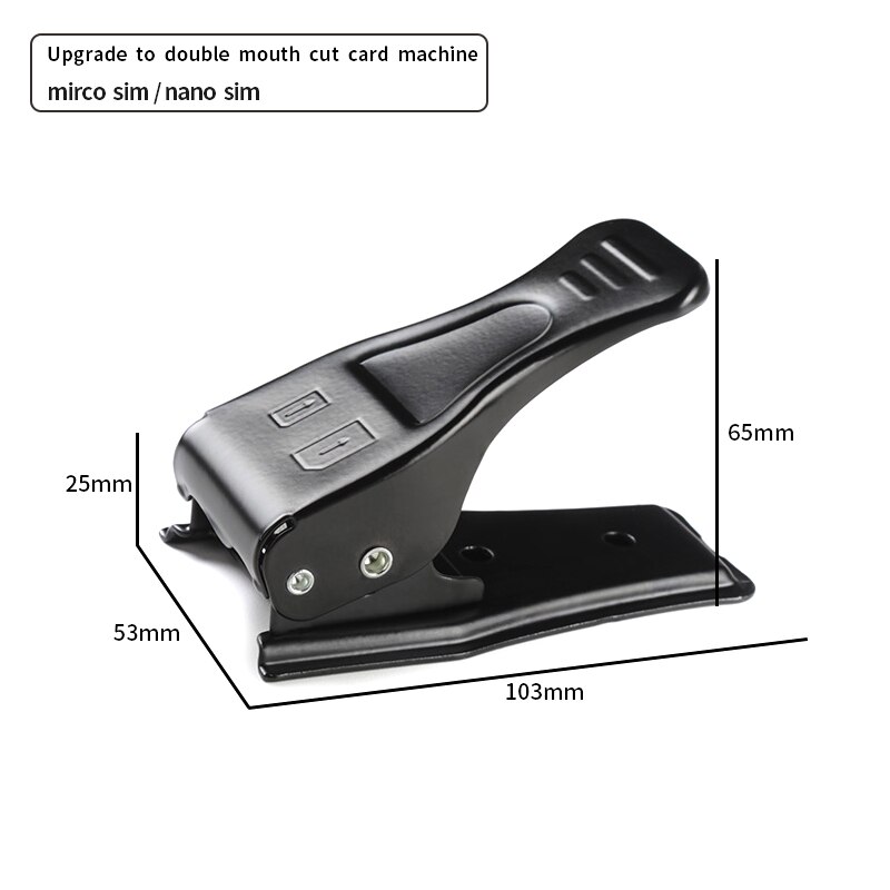 Universal Double Dual Sim Cutter practical Nano/Micro Sim Cards Cutter Cutting For iPhone 5 4 4s Nokia Samsung N7100 iPad 2