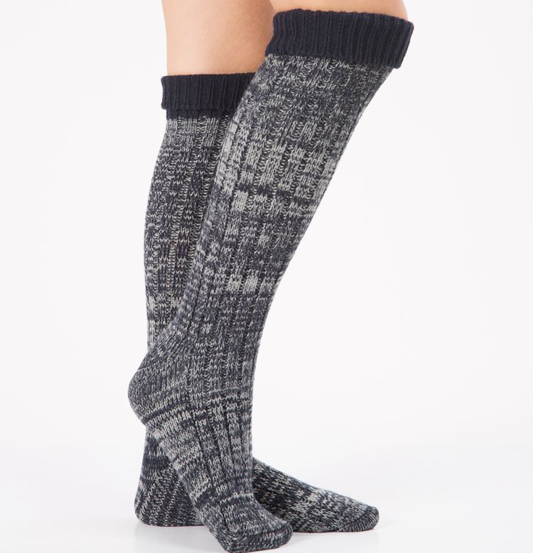 1 Pair Women's Knitted Boot Socks Boot Cuffs Toppers Knit Leg Boot Knee High Long Leg Warmers Sock: color 5