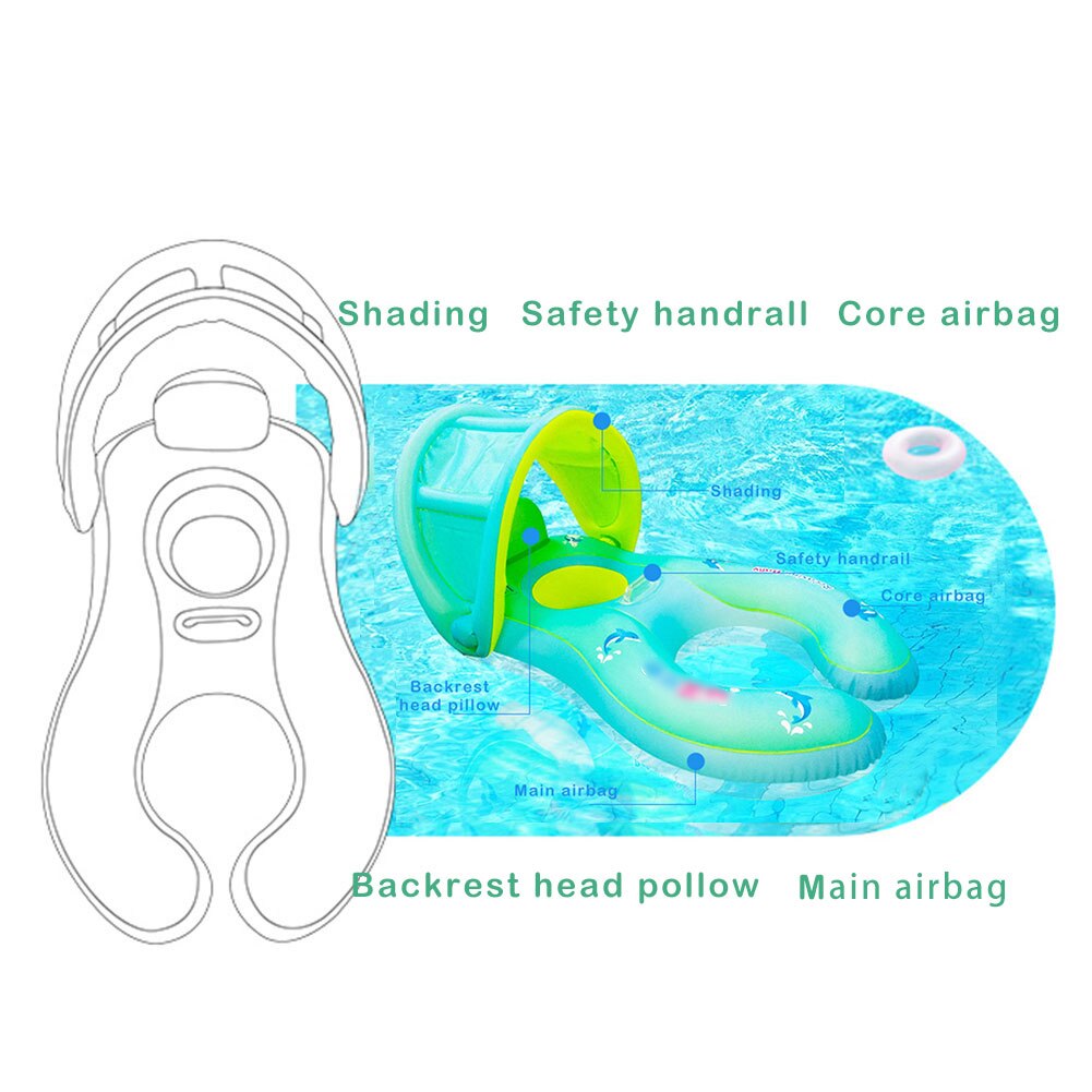 Baby Frühling schweben Aufblasbare Karikatur Schwimmen Ring Eltern Art Interaktive Sommer Ich bin Freien Strand Meer Freundliche PVC Schwimmen Ring