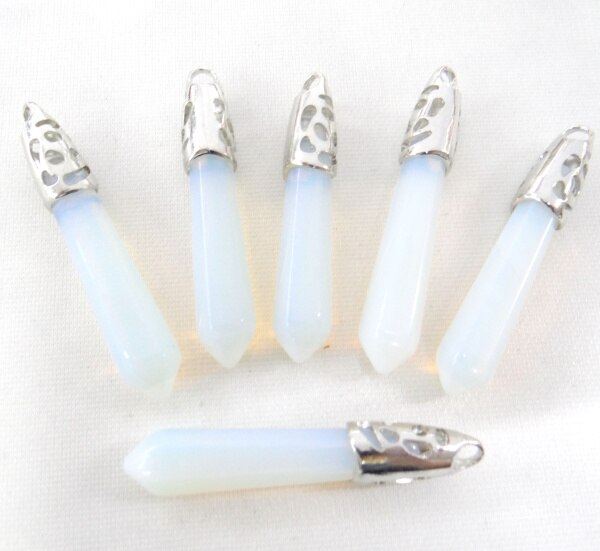 natürliche stein lapis Quarz kristall Opal tiger auge mischen säule chakra Anhänger charms Schmuck machen halskette 10PC: NO.11