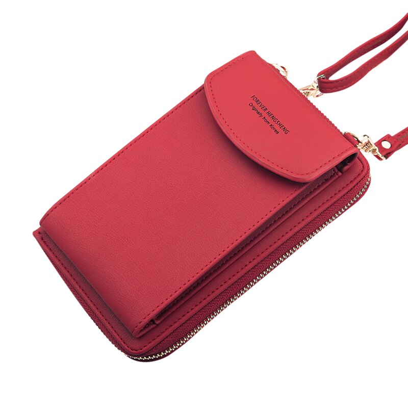 Luxe Handtassen Vrouwen Tassen Voor Vrouw Dames Hand Vrouwen Crossbody Purse Clutch Telefoon Portemonnee Schoudertas: Crimson