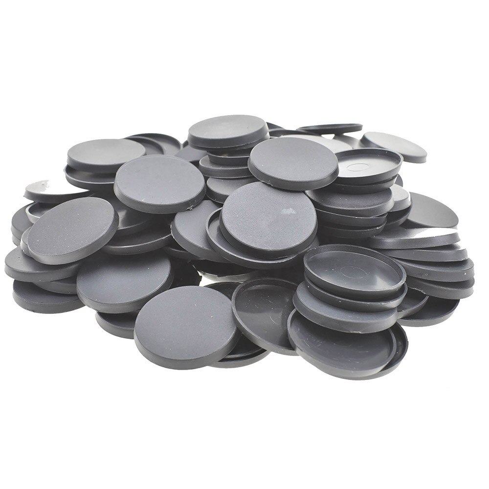 30pcs/50pcs/100pcs Wargame Table Base 25mm-70mm Gaming Miniatures Plastic Round Bases Model