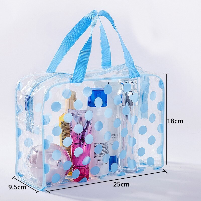 Frauen transparent PVC Kosmetik Tasche Reißverschluss Reise machen-hoch Schönheit Waschen Organizer Toilettenartikel Lagerung Tote Beutel Große Bilden fallen